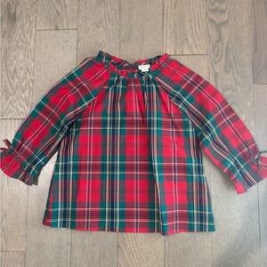 Like new JCrew Stewart Tartan plaid girls’ top size 8